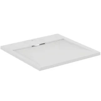 IDEAL STANDARD ULTRA FLAT S I.LIFE - Quadratische Brausewanne 700x700x30 mm in carraraweiß - Antibakteriel, Rutschhemmende Oberfläche, Barrierefrei, gemäß DIN 18040, Zuschneidbar, Reparierbar, 30 mm Höhe #T5246FR - Carraraweiß
