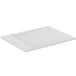 IDEAL STANDARD ULTRA FLAT S I.LIFE - Rechteck-Brausewanne 900x700x30 mm in carraraweiß - Antibakteriel, Rutschhemmende Oberfläche, Barrierefrei, gemäß DIN 18040, Zuschneidbar, Reparierbar, 30 mm Höhe #T5237FR - Carraraweiß