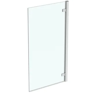 IDEAL STANDARD I.LIFE - Badewannenabtrennung 815x40x1505 mm in rahmen silber, klarglas #T4884EO - Rahmen Silber, Klarglas