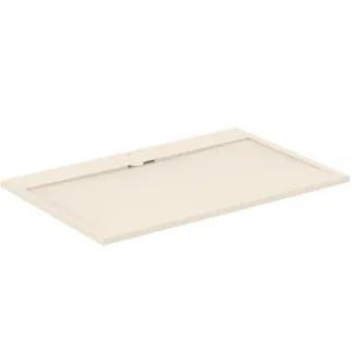 IDEAL STANDARD ULTRA FLAT S I.LIFE - Rechteck-Brausewanne 1400x900x30 mm in sandstein - Antibakteriel, Rutschhemmende Oberfläche, Barrierefrei, gemäß DIN 18040, Zuschneidbar, Reparierbar, 30 mm Höhe #T5222FT - Sandstein