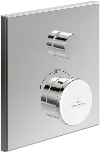 VILLEROY BOCH Vea Unterputz-Thermostat mit Einwege-Mengenregulierung, Chrom #TVS11700100261