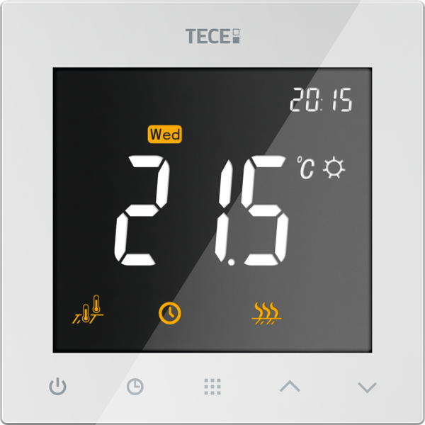 TECE TECEfloor Raumthermostat mit LC-Display, RT-D UP-230 V, weiß #77410062