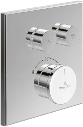 VILLEROY BOCH Vea Unterputz-Thermostat mit Zweiwege-Mengenregulierung, Chrom #TVS11700200261