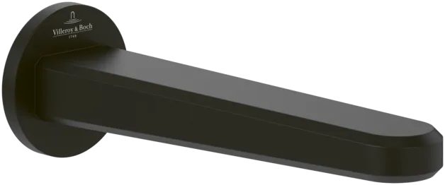 VILLEROY BOCH Vea Badewannenrandauslauf, Matt Black #TVT117002000K5