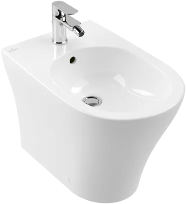 VILLEROY BOCH O.novo Bidet, bodenstehend, 360 x 560 mm, Weiß Alpin CeramicPlus #743300R1
