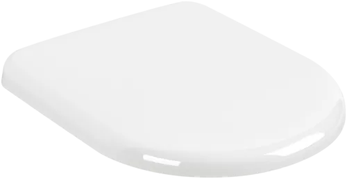 VILLEROY BOCH Skyla WC-Sitz, mit Absenkautomatik (SoftClosing), mit abnehmbaren Sitz (QuickRelease), Weiß Alpin #8M81S101