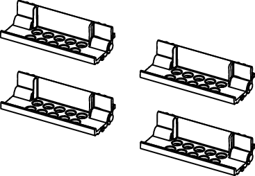 TECE TECE-Ersatzteil Profilstützen (4 Stück) #695009