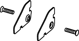 TECE TECE-Ersatzteil Abschlusskappen (links und rechts), Bronze gebürstet #695015