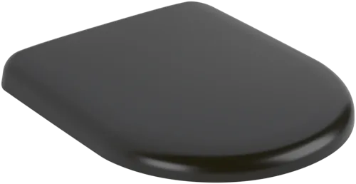 VILLEROY BOCH Skyla WC-Sitz, mit Absenkautomatik (SoftClosing), mit abnehmbaren Sitz (QuickRelease), Pure Black #8M81S1R7