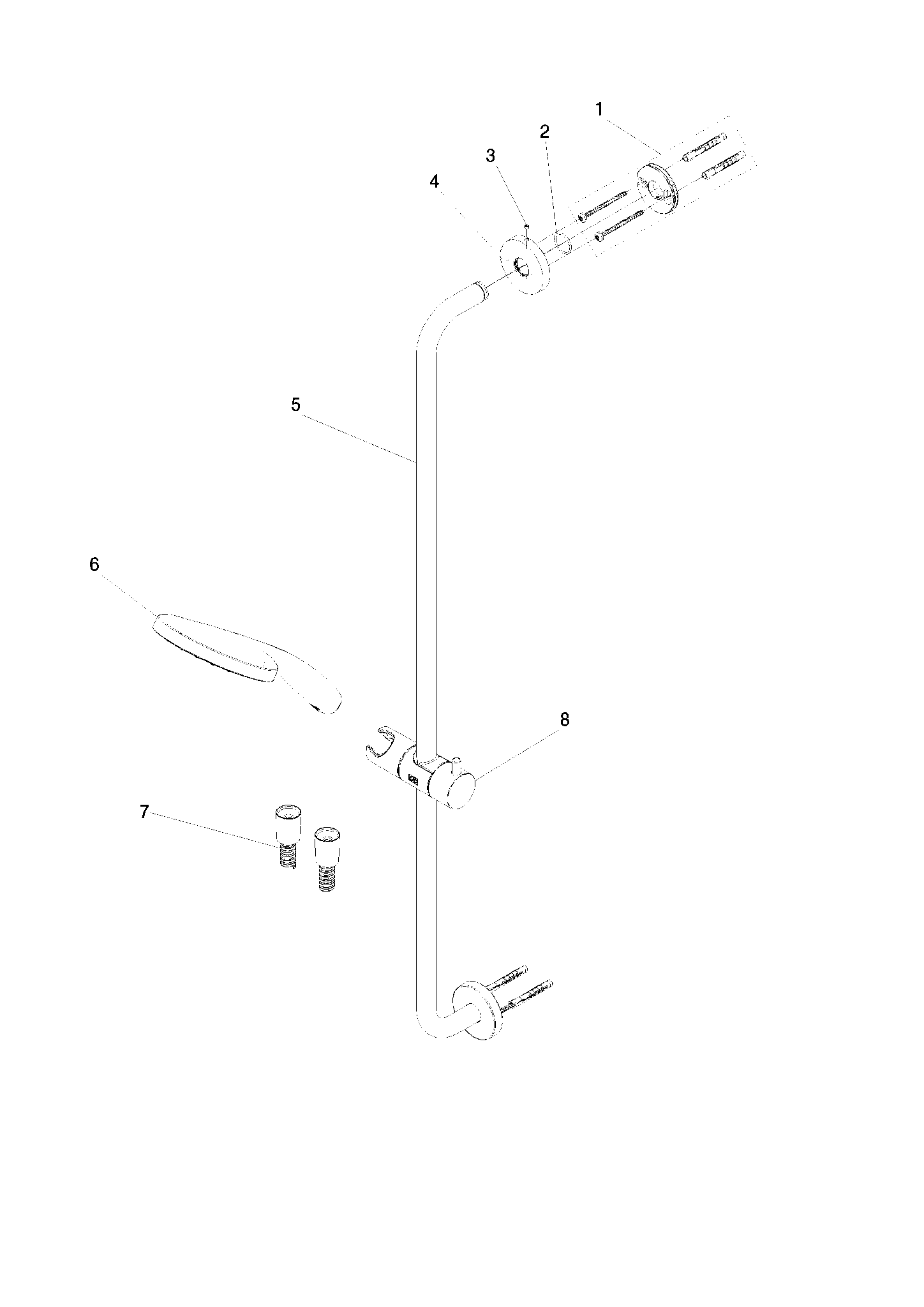 DORNBRACHT Duschgarnitur - Bronze gebürstet (PVD) #26411625-42