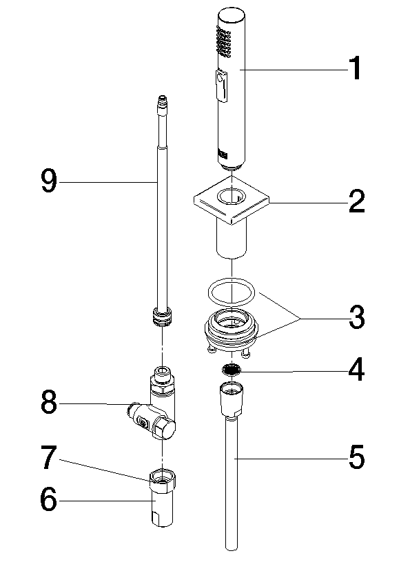 DORNBRACHT Spülbrausegarnitur - Bronze gebürstet (PVD) #27723970-42