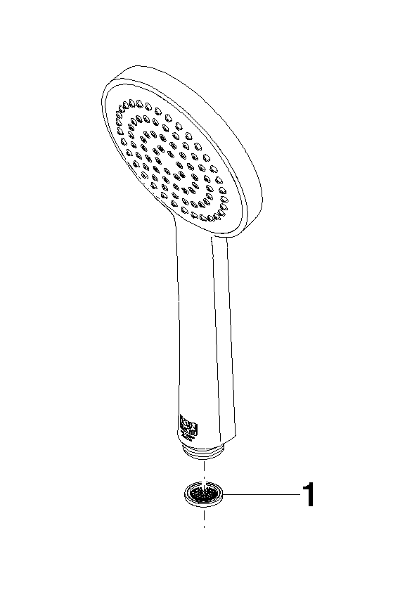 DORNBRACHT SERIENNEUTRAL Handbrause FlowReduce - Dark Bronze gebürstet (PVD) #28025979-430010