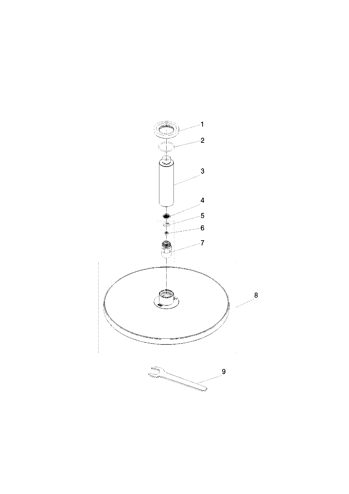 DORNBRACHT Regenbrause mit Deckenanbindung FlowReduce 300 mm - Champagne gebürstet (22kt Gold) #28686970-46