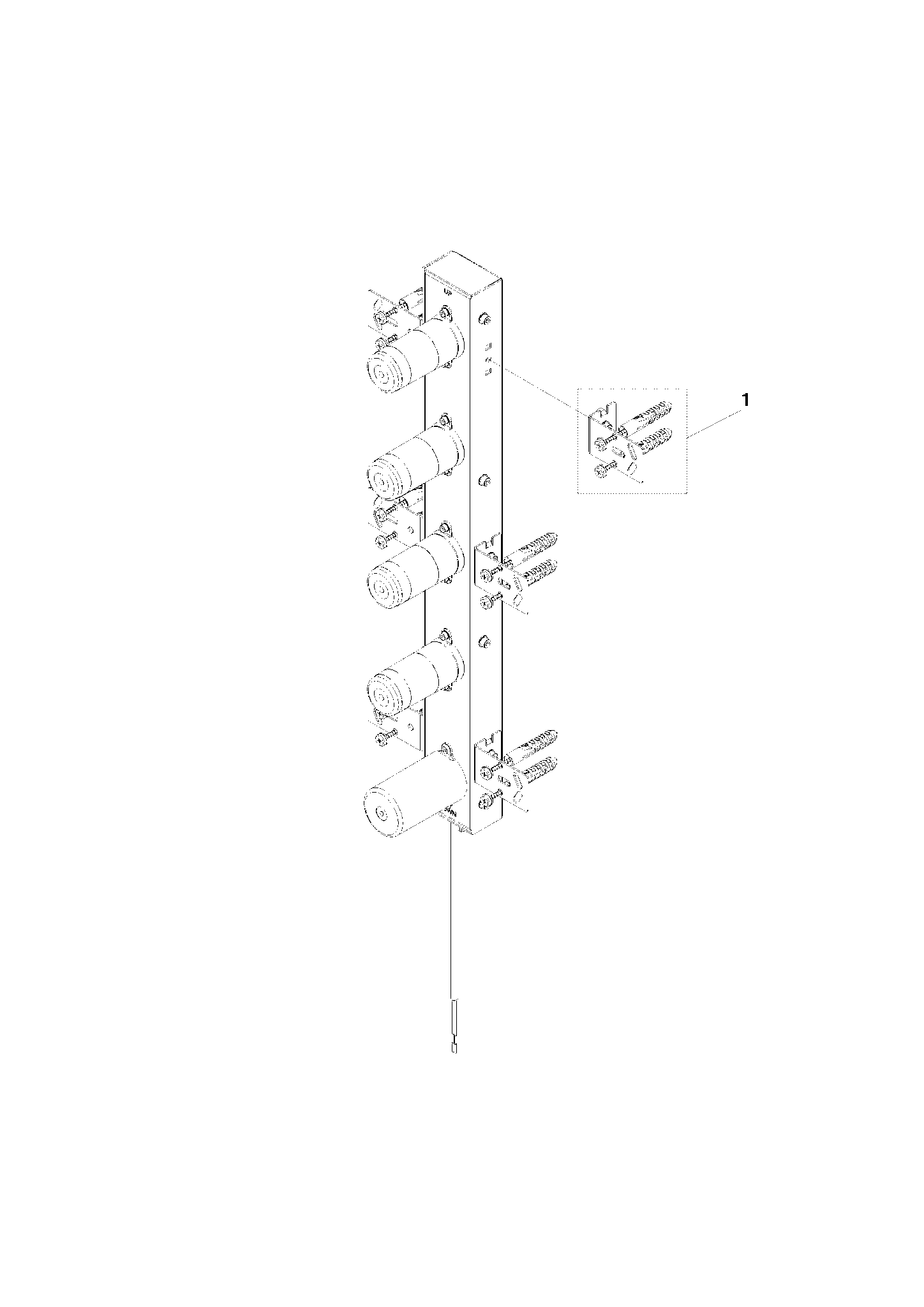 DORNBRACHT UP-Wandeinbaukasten für Handtuchwärmer , 4-fach , mit Bedienelement - #3531297090