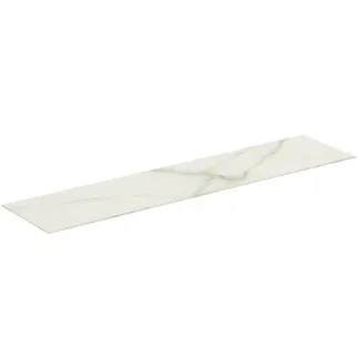 IDEAL STANDARD CONCA - Waschtischplatte 1585x373x6 mm in marmor calacatta #T4348DH - Marmor Calacatta