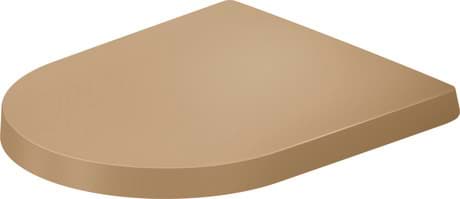 DURAVIT WC-Sitz 002761 Design by Patricia Urquiola #002761CB00 - Farbe 00, Weiß, Farbe Scharnier: Edelstahl 374 x 458 mm