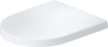 DURAVIT WC-Sitz 002761 Design by Patricia Urquiola #0027613200 - Farbe 00, Weiß, Farbe Scharnier: Edelstahl 374 x 458 mm