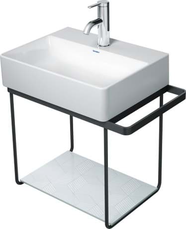DURAVIT Glaseinleger 009966 Design by Duravit #0099668500 - Farbe 82, Cubic Line, Material: Einscheibensicherheitsglas nach EN 12150-1 420 mm