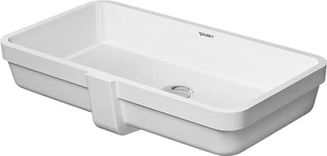 DURAVIT Einbauwaschtisch 038460 Design by Duravit #03846000001 - • Farbe 00, Ausführung Waschtisch: Einbau von unten, Innenbemaßung: 600x115 mm, Weiß Hochglanz 600 x 310 mm