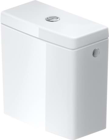 DURAVIT Spülkasten 095700 Design by Patricia Urquiola #095700AA05 - © Farbe AA, Weiß Hochglanz, Spülwassermenge: 6/3 l, Inkl. Innengarnitur, Unified Water Label (UWL) Klasse: 2 350 x 175 mm