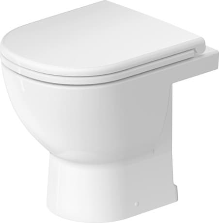 DURAVIT Stand WC 203601 Design by sieger design #2036010000 - © Farbe 00, Weiß Hochglanz, Spülwassermenge: 4,5/3 l 370 x 480 mm
