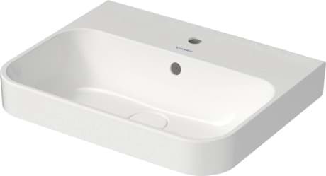 DURAVIT Aufsatzbecken 236050 Design by sieger design #23605000601 - p Farbe 00, Weiß Hochglanz, Anzahl Waschplätze: 1 Mitte, Anzahl Hahnlöcher pro Waschplatz: 1 Mitte 500 x 400 mm