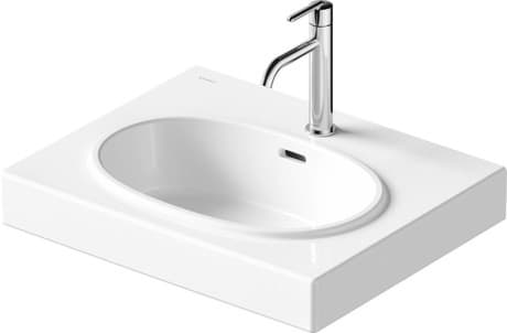 DURAVIT Waschtisch 241260 Design by Patricia Urquiola #241260AA00 - p Farbe AA, Weiß Hochglanz 600 x 480 mm