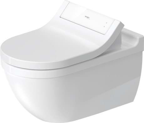 DURAVIT Wand WC für Dusch-WC Sitz 252259 Design by Philippe Starck #2522590000 - Farbe 00, Weiß Hochglanz 370 x 620 mm