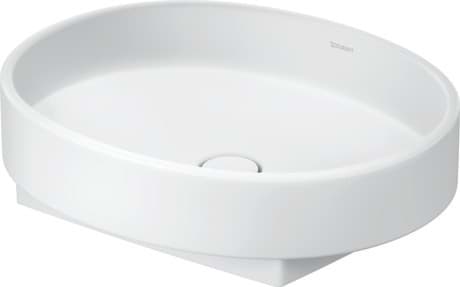 DURAVIT Aufsatzbecken 241055 Design by Patricia Urquiola #241055AC79 - • Farbe AA, Weiß Hochglanz 550 x 450 mm