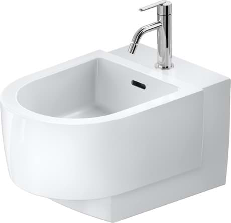 DURAVIT Wand Bidet 272615 Design by Patricia Urquiola #272615AA00 - Farbe AA, Weiß Hochglanz 370 x 540 mm