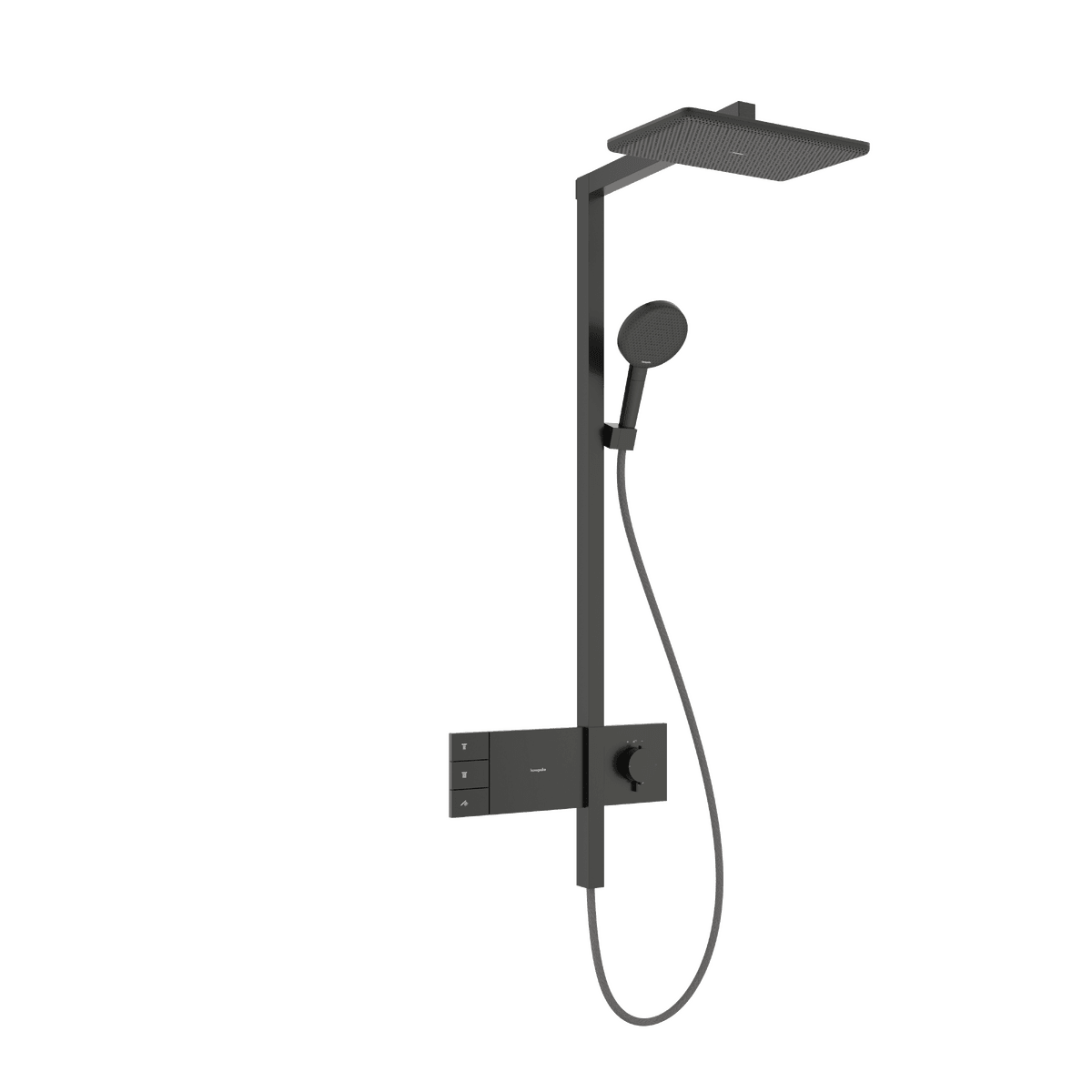 HANSGROHE Raindance Alive Q Showerpipe 210/340 2jet mit ShowerSelect Comfort #24590340 - Brushed Black Chrome