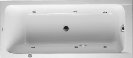 DURAVIT Einbau-Whirlwanne 760099 Design by sieger design #760099000JP1000 - Farbe 00, Jet Project, 50 Hz, Schutzart: IPX5 1700 x 750 mm