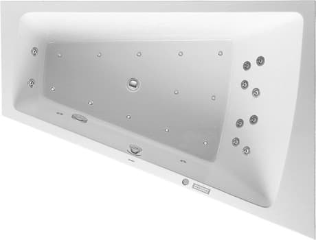 DURAVIT Einbau-Whirlwanne 760215 Design by EOOS #760215000CE1000 - Farbe 00, Air-System, 50 Hz, Schutzart: IPX5 1700 x 1300 mm