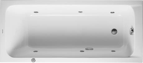 DURAVIT Einbau-Whirlwanne 760100 Design by sieger design #760100000JP1000 - Farbe 00, Jet Project, 50 Hz, Schutzart: IPX5 1700 x 750 mm