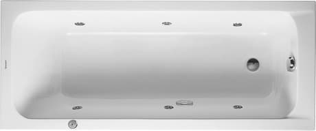 DURAVIT Einbau-Whirlwanne 760098 Design by sieger design #760098000JP1000 - Farbe 00, Jet Project, 50 Hz, Schutzart: IPX5 1700 x 700 mm