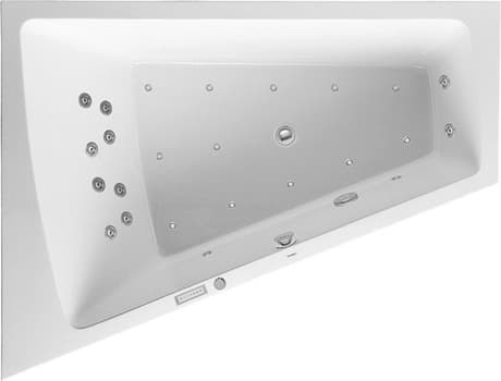 DURAVIT Einbau-Whirlwanne 760216 Design by EOOS #760216000CE1000 - Farbe 00, Air-System, 50 Hz, Schutzart: IPX5 1800 x 1400 mm