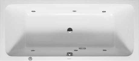 DURAVIT Einbau-Whirlwanne 760101 Design by sieger design #760101000JP1000 - Farbe 00, Jet Project, 50 Hz, Schutzart: IPX5 1800 x 800 mm