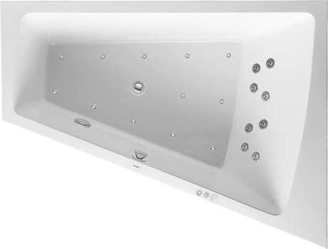 DURAVIT Einbau-Whirlwanne 760215 Design by EOOS #760215000CP1000 - Farbe 00, Air-System, 50 Hz, Schutzart: IPX5 1700 x 1300 mm