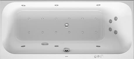 DURAVIT Einbau-Whirlwanne 760311 Design by sieger design #760311000CL1000 - Farbe 00, Air-System, 50 Hz, Schutzart: IPX5 1700 x 700 mm