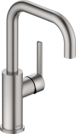 DURAVIT Einhebel-Waschtischmischer mit Schwenkauslauf BA1100002 Design by Patricia Urquiola #BA1100002070 - Farbe 10, Chrom, 3/8" 98 x 184 mm