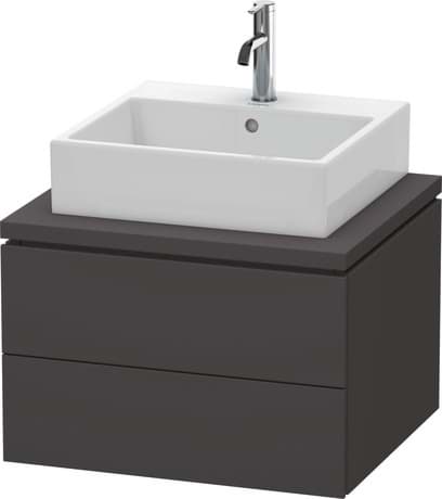 DURAVIT Konsolenwaschtischunterbau wandhängend LC5815 Design by Christian Werner #LC581579 - Farbe M07, Betongrau Matt Dekor 620 x 547 mm