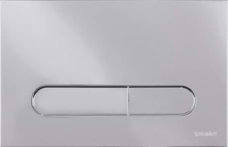 DURAVIT Betätigungsplatte mechanisch für WC Beta 100 WD5009 Design by Duravit #WD5009021000 - Farbe 00, Weiß 6.5 x 230 mm