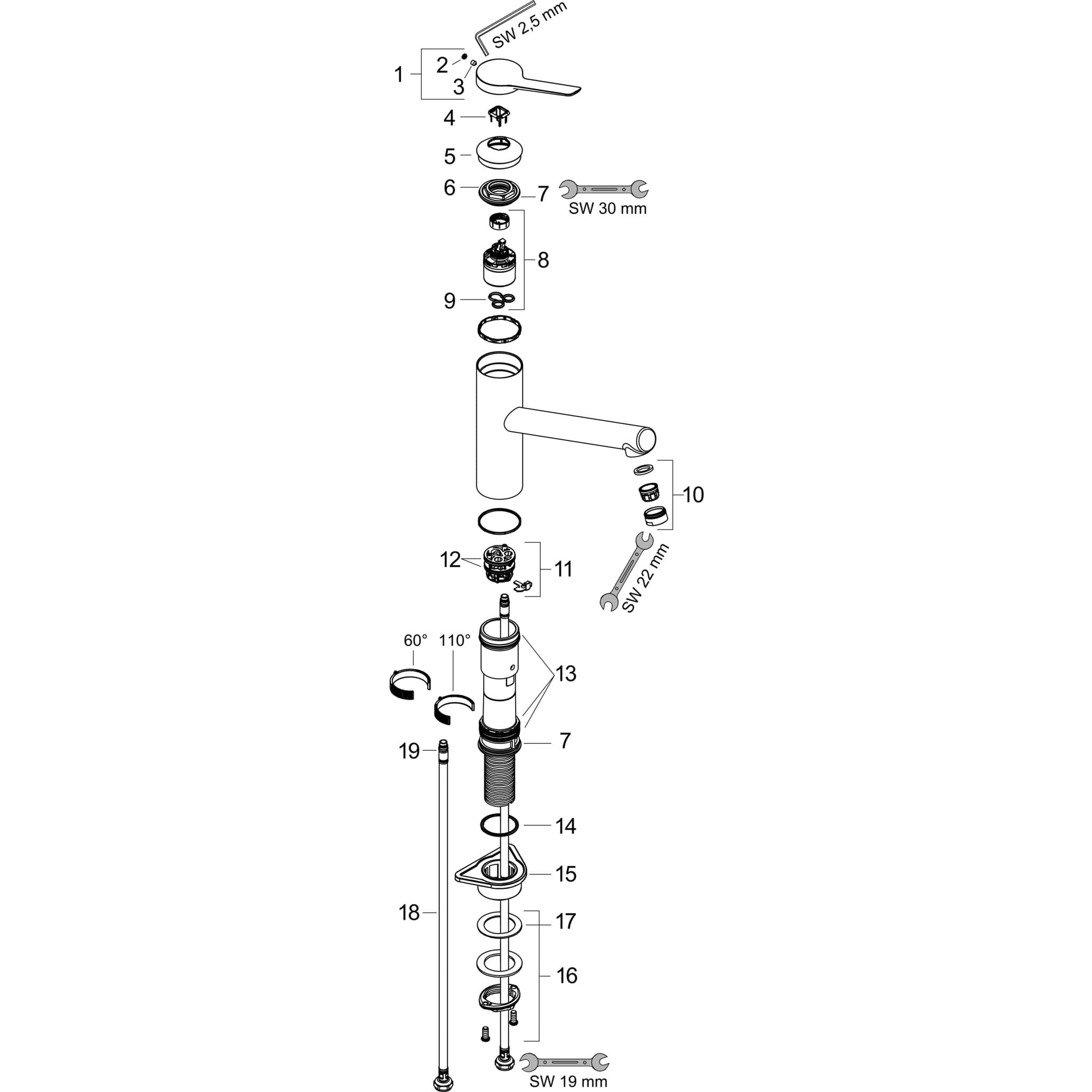 HANSGROHE Zesis M33 Einhebel-Küchenmischer 150, EcoSmart, 1jet #74811000 - Chrom