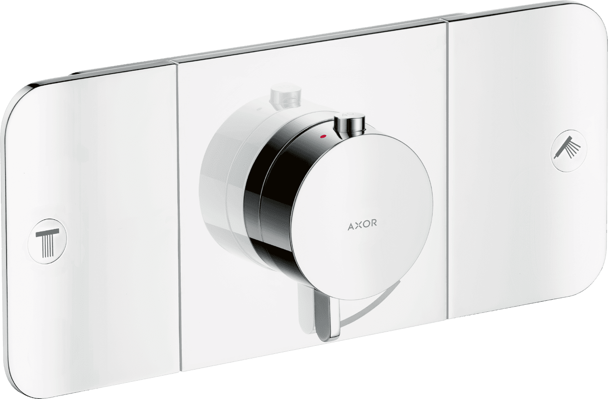 HANSGROHE AXOR One Thermostatmodul Unterputz für 2 Verbraucher #45712800 - Edelstahl Optic