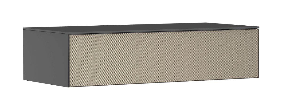 HANSGROHE Xevolos E Sideboard Schiefergrau Matt 1180/550 mit 1 Schubkasten und Abdeckplatte #54327390 - Schiefergrau Matt