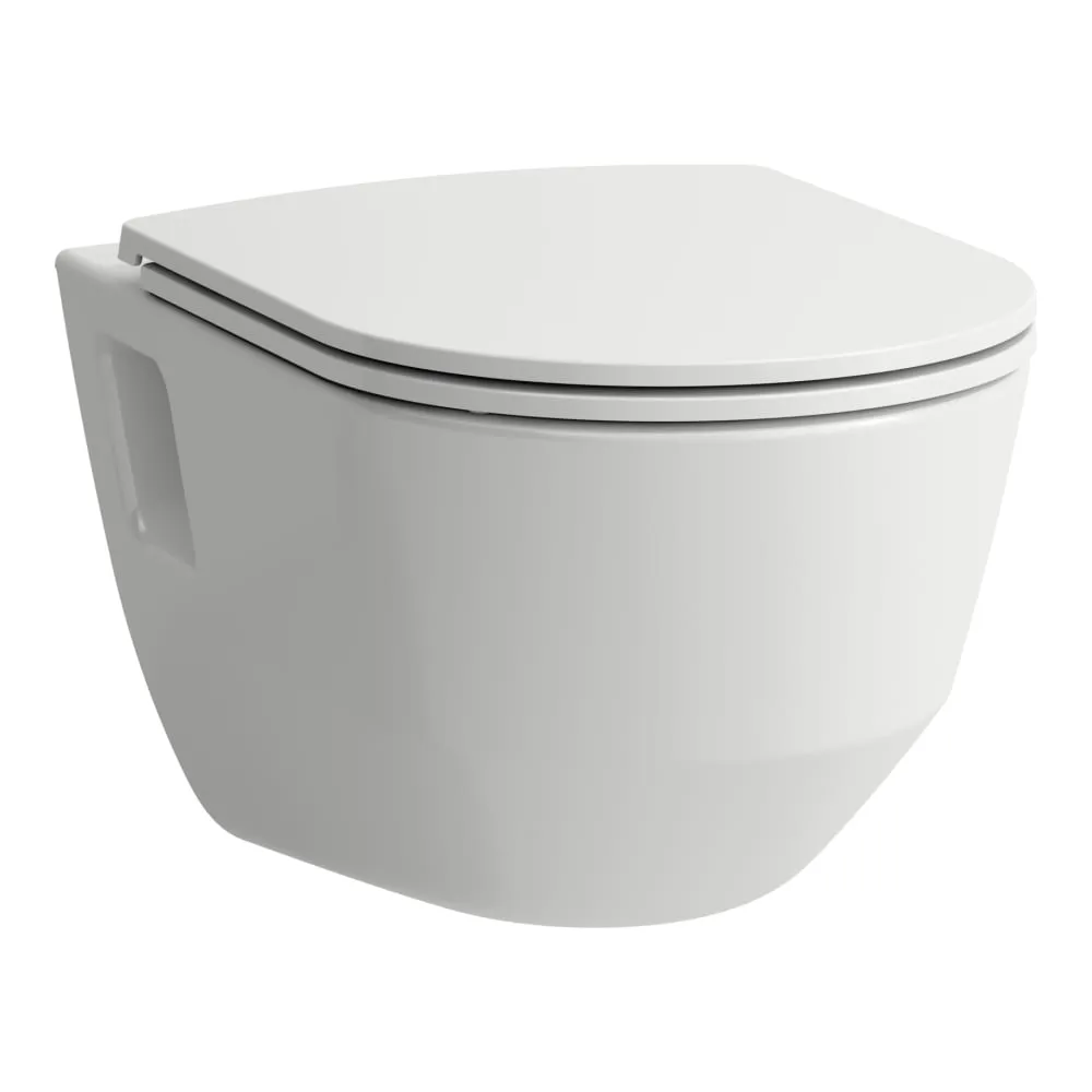 LAUFEN PRO Wand-WC, spülrandlos, Tiefspüler, mit Nischen 530 x 360 x 350 mm #H8209640000001 - 000 - Weiß