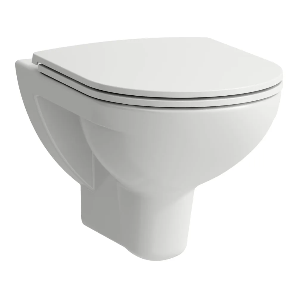 LAUFEN PRO Pack Wand-WC H820960, Tiefspüler, mit Nischen, spülrandlos, mit Sitz mit Deckel mit Absenkautomatik 530 x 360 x 345 mm #H8669510000001 - 000 - Weiß