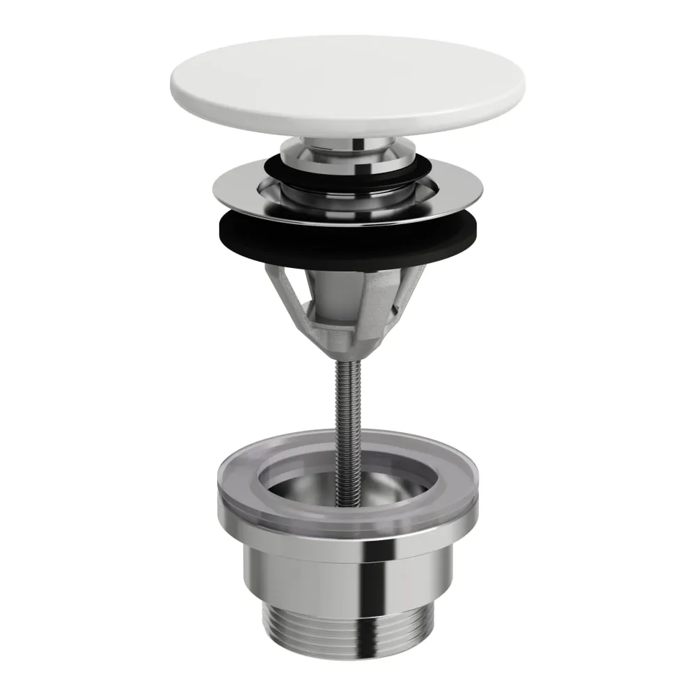 LAUFEN Push-open Ablaufventil mit SaphirKeramik Abdeckung 80 x 80 x 140 mm #H8981920000001 - 000 - Weiß