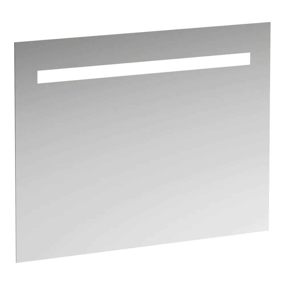LAUFEN LEELO Spiegel, 900 mm, mit integrierter horizontaler LED-Beleuchtung, für Lichtschalter, Aluminiumrahmen, 4000K, IP44 900 x 40 x 700 mm #4476519501441 - 144 - Spiegel