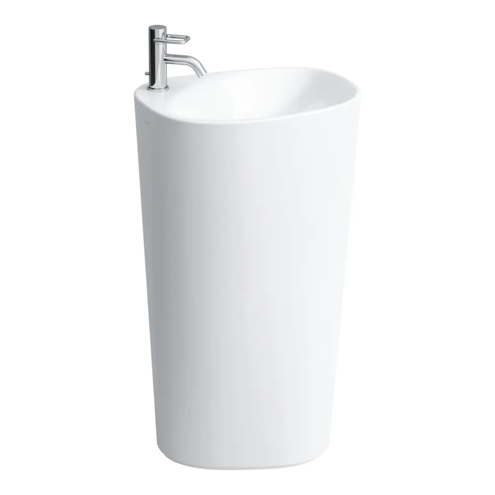 LAUFEN PALOMBA COLLECTION Waschtisch mit integrierter Säule, mit Wandanbindung 520 x 435 x 900 mm #H8118040001041 - 000 - Weiß